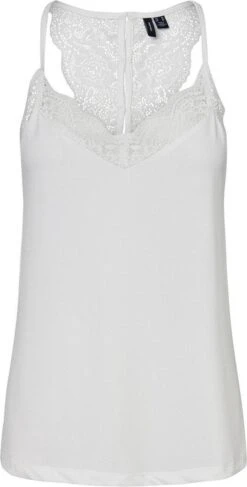 Vero Moda VMANA SL LACE TOP - White White