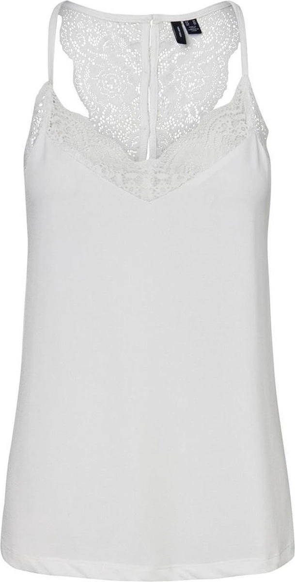 Vero Moda VMANA SL LACE TOP - White White 1 Vero Moda VMANA SL LACE TOP - White White