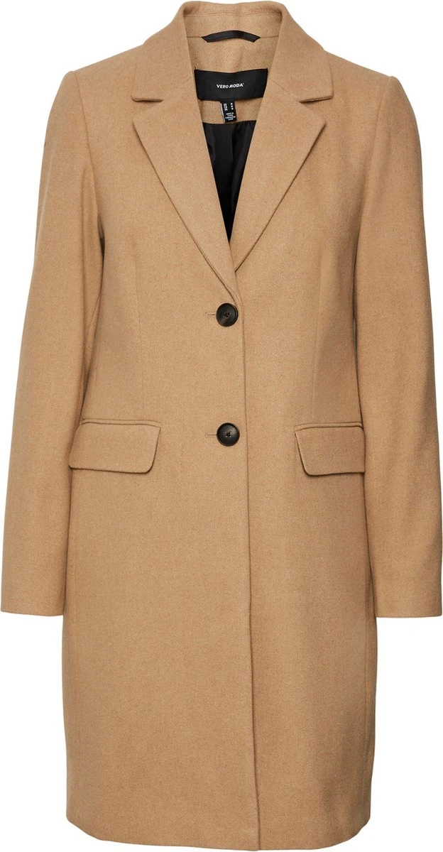 VERO MODA VMGIANNA COAT CURVE Dames Jas - Maat 44 1 VERO MODA VMGIANNA COAT CURVE Dames Jas - Maat 44