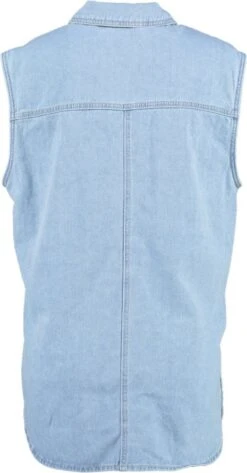 Vero Moda VMPHILINA OVERSIZE DENIM VEST Dames Gilet Light Blue Denim - Maat S -Vero Moda 626x1200 4