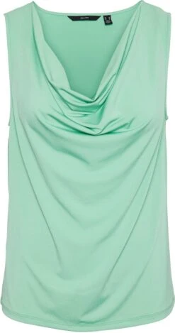 Vero Moda Top Vmhevi Sl Waterfall Top Jrs Ce 10288040 Jade Cream Dames Maat - XL