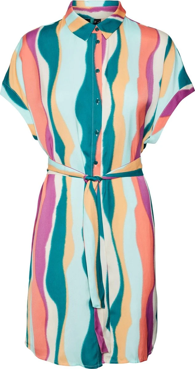 Vero Moda Jurk Vmtanya Cap Sleeve Abk Dress Wvn Lc 10291465 Everglade/tanya Dames Maat - XL 1 Vero Moda Jurk Vmtanya Cap Sleeve Abk Dress Wvn Lc 10291465 Everglade/tanya Dames Maat - XL