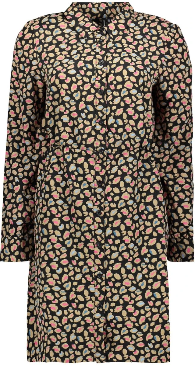 Vero Moda Jurk Vmingrid Ls Shirt Abk Dress Exp 10289936 Black Dames Maat - XL 3 Vero Moda Jurk Vmingrid Ls Shirt Abk Dress Exp 10289936 Black Dames Maat - XL - Afbeelding 3