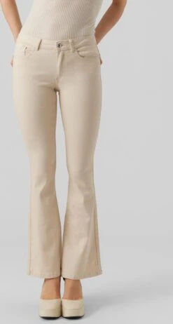VERO MODA VMSCARLET MR SKINNY FLARED JEANS ECRU Dames Jeans - Maat L X L32 21 VERO MODA VMSCARLET MR SKINNY FLARED JEANS ECRU Dames Jeans - Maat L X L32 -Vero Moda 642x1200 3