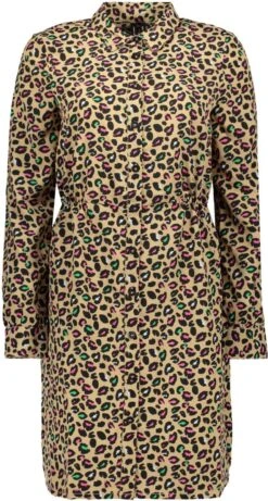 Vero Moda Jurk Vmingrid Ls Shirt Abk Dress Exp 10289936 Silver Mink Dames Maat - XL