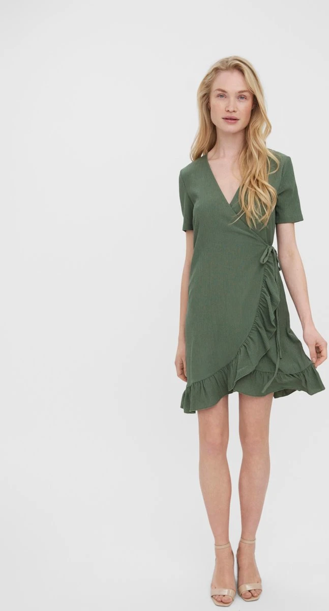 VERO MODA VMHAYA SHORT DRESS GA NOOS Dames Jurk - Maat XXL 4 VERO MODA VMHAYA SHORT DRESS GA NOOS Dames Jurk - Maat XXL - Afbeelding 4