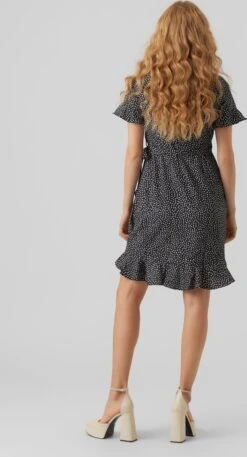 VERO MODA VMHENNA 2/4 WRAP FRILL DRESS WVN Dames Jurk - Maat XXL -Vero Moda 648x1200 3
