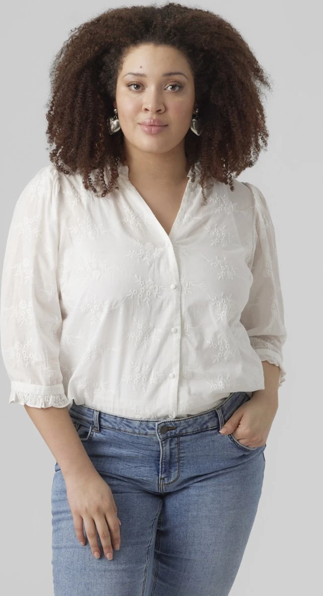 VERO MODA VMSALA 3/4 SHIRT WVN BTQ CUR Dames - Maat 48 6 VERO MODA VMSALA 3/4 SHIRT WVN BTQ CUR Dames - Maat 48 - Afbeelding 6