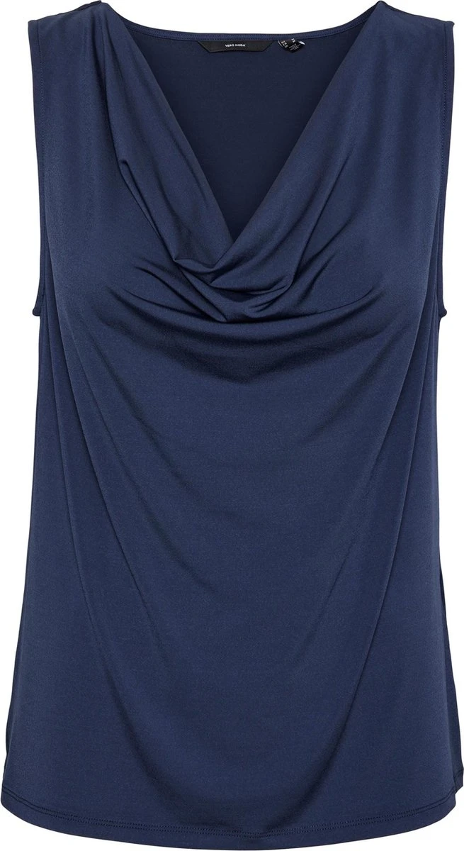 Vero Moda Top Vmhevi Sl Waterfall Top Jrs Ce 10288040 Navy Blazer Dames Maat - M 1 Vero Moda Top Vmhevi Sl Waterfall Top Jrs Ce 10288040 Navy Blazer Dames Maat - M
