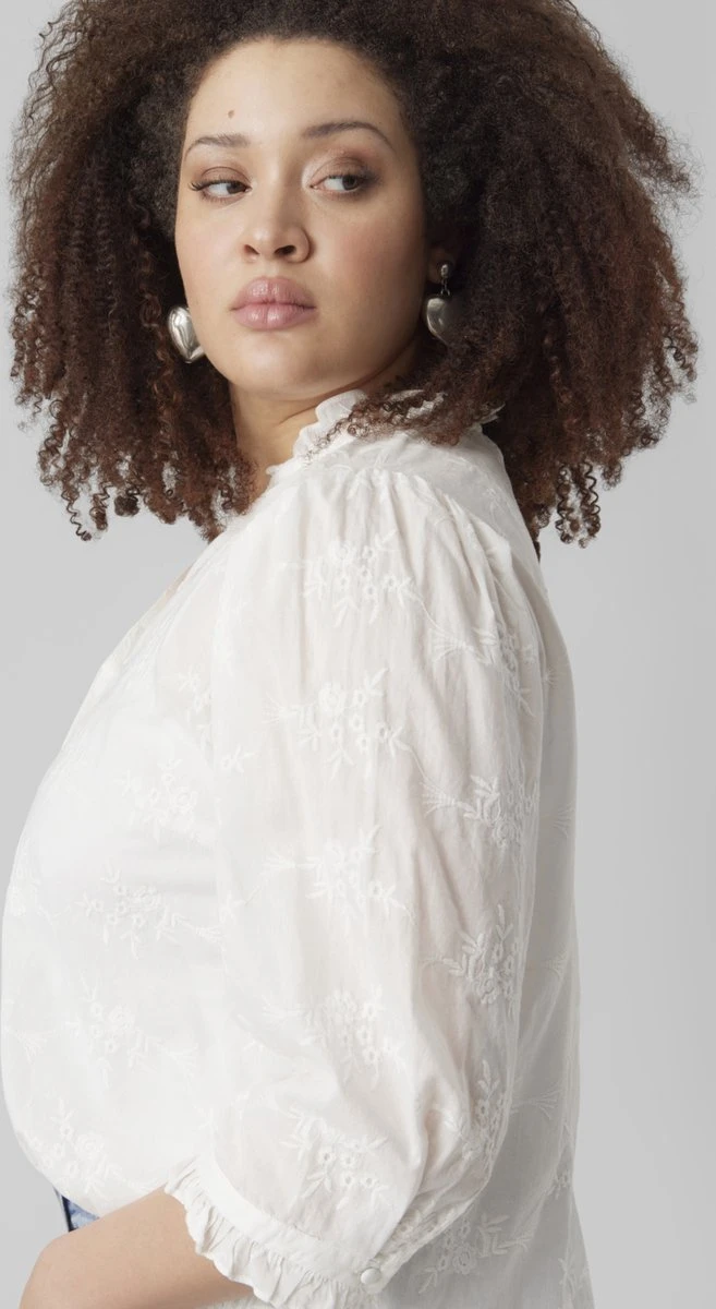 VERO MODA VMSALA 3/4 SHIRT WVN BTQ CUR Dames - Maat 48 2 VERO MODA VMSALA 3/4 SHIRT WVN BTQ CUR Dames - Maat 48 - Afbeelding 2