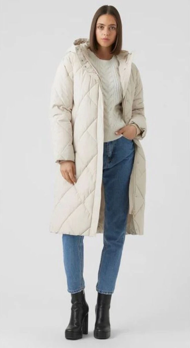 VERO MODA VMADELALOA LONG COAT GA BOOS Dames Jas - Maat XL 9 VERO MODA VMADELALOA LONG COAT GA BOOS Dames Jas - Maat XL - Afbeelding 9