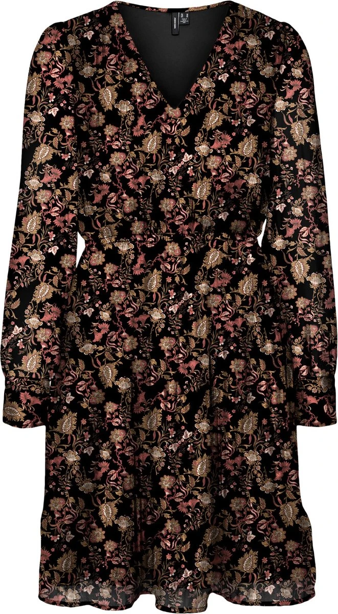 VERO MODA VMMINA L/S SHORT DRESS WVN BTQ Dames Jurk - Maat M 1 VERO MODA VMMINA L/S SHORT DRESS WVN BTQ Dames Jurk - Maat M