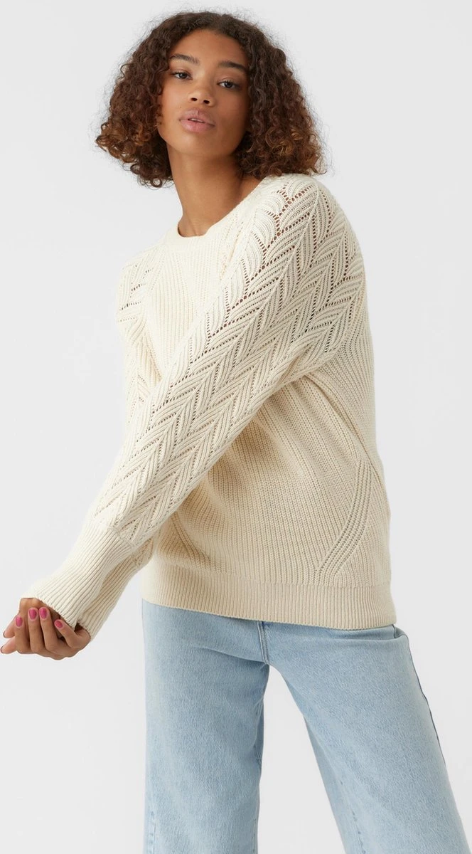 Vero Moda Trui Vmnicola Ls O-neck Pullover Boo 10277711 Bich Dames Maat - M 2 Vero Moda Trui Vmnicola Ls O-neck Pullover Boo 10277711 Bich Dames Maat - M - Afbeelding 2