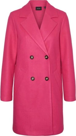 Vero Moda Jas Vmvinceparis Coat Boos 10278614 Pink Yarrow Dames Maat - S