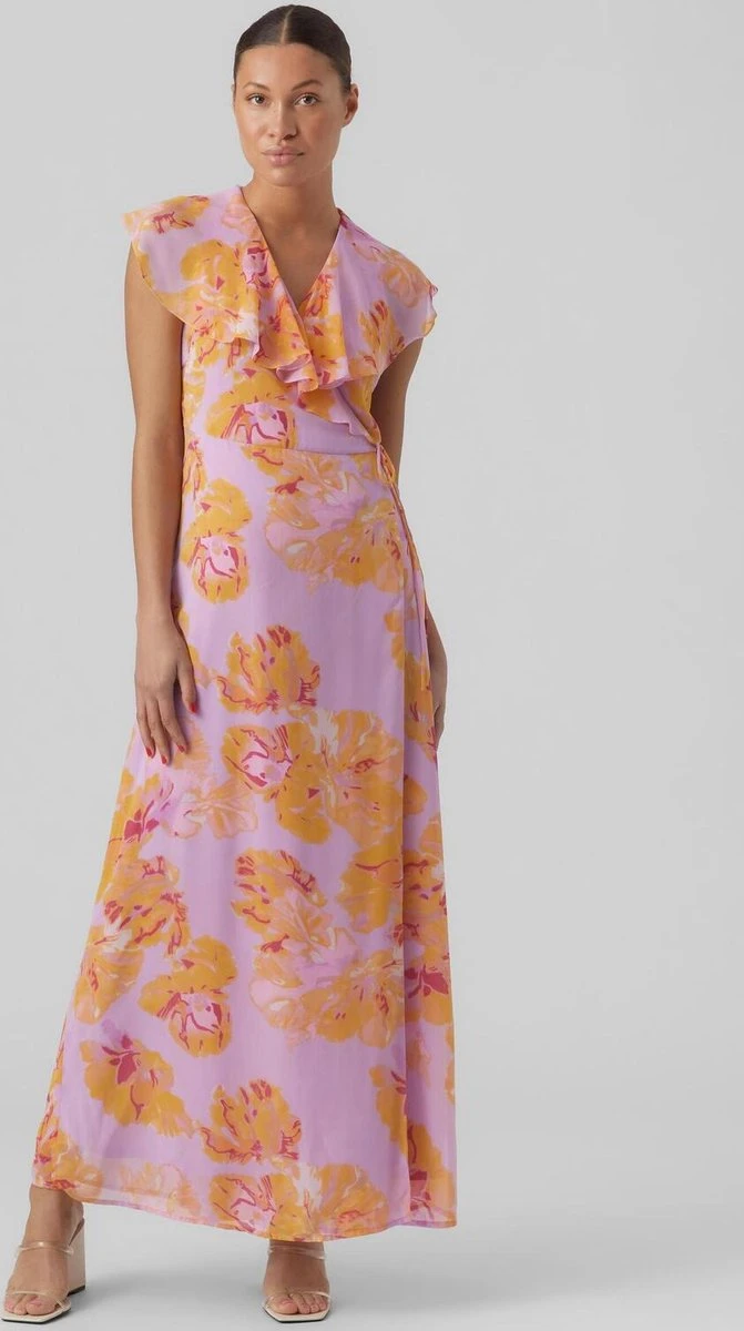 Vero Moda Jurk Vmhope Dino Sl Long Dress Wvn Ce 10287719 Orchid Bloom/hope Dames Maat - M 2 Vero Moda Jurk Vmhope Dino Sl Long Dress Wvn Ce 10287719 Orchid Bloom/hope Dames Maat - M - Afbeelding 2