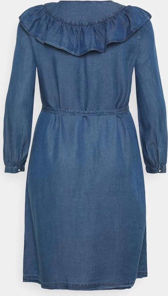 VERO MODA CURVE LUND ABOVE KNEE JEANS DRESS 2 VERO MODA CURVE LUND ABOVE KNEE JEANS DRESS - Afbeelding 2