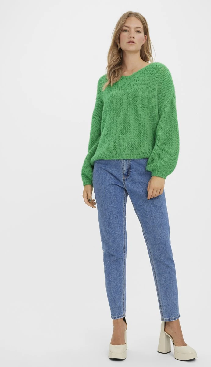 VERO MODA VMERIN LS V-NECK PULLOVER GA BOO Dames Trui - Maat XL 2 VERO MODA VMERIN LS V-NECK PULLOVER GA BOO Dames Trui - Maat XL - Afbeelding 2