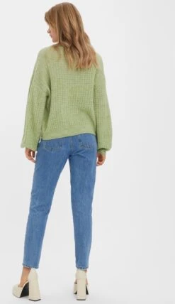 Vero Moda Trui Vmelisa Ls O-neck Pullover Ga Ep 10278939 Reseda Melange Dames Maat - M -Vero Moda 693x1200