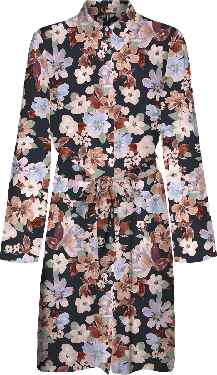 VERO MODA VMLUCIA LS ABK SHIRT DRESS WVN Dames Jurk - Maat M 1 VERO MODA VMLUCIA LS ABK SHIRT DRESS WVN Dames Jurk - Maat M