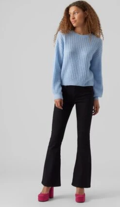 Vero Moda Trui Vmelisa Ls O-neck Pullover Ga Ep 10278939 Skyway/melange Dames Maat - M 9 Vero Moda Trui Vmelisa Ls O-neck Pullover Ga Ep 10278939 Skyway/melange Dames Maat - M -Vero Moda 697x1200 1
