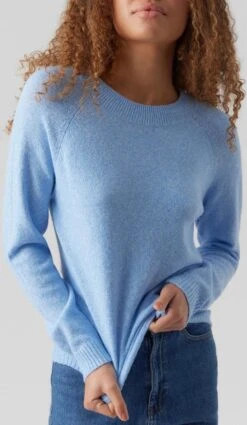Vero Moda Trui Vmdoffy Ls O-neck Blouse Ga Noos 10201022 Little Boy Blue/melange Dames Maat - M 8 Vero Moda Trui Vmdoffy Ls O-neck Blouse Ga Noos 10201022 Little Boy Blue/melange Dames Maat - M -Vero Moda 698x1200