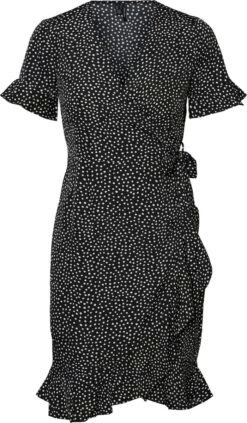 VERO MODA VMHENNA 2/4 WRAP FRILL DRESS WVN Dames Jurk - Maat XXL