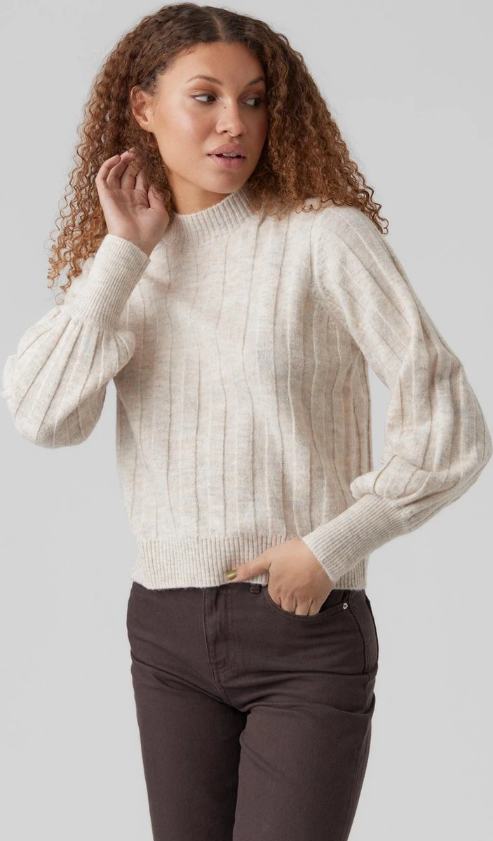 VERO MODA VMALANIS LS Col BLOUSE GA Dames Trui - Maat M 2 VERO MODA VMALANIS LS Col BLOUSE GA Dames Trui - Maat M - Afbeelding 2