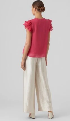 Vero Moda Blouse Vmhailey Capsleeve Top Wvn Ce 10287724 Pink Yarrow Dames Maat - XL -Vero Moda 703x1200