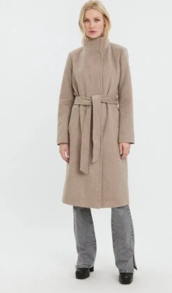 VERO MODA VMTWODOPE VERA LONG WOOL COAT GA NOOS Dames Jas - Maat S
