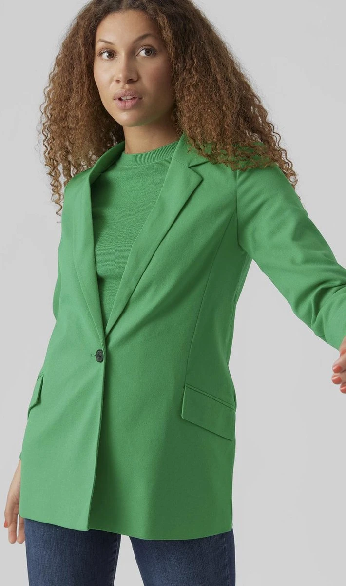 Vero Moda Blazer Vmlistakia Ls Solid Blazer Boo 10279719 Bright Green Dames Maat - XS 8 Vero Moda Blazer Vmlistakia Ls Solid Blazer Boo 10279719 Bright Green Dames Maat - XS - Afbeelding 8