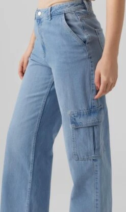 Vero Moda VMNORTH MR LOOSE STR CARGO JEANS VI3331 Dames Broek Medium Blue Denim - Maat 28 X "32 10 Vero Moda VMNORTH MR LOOSE STR CARGO JEANS VI3331 Dames Broek Medium Blue Denim - Maat 28 X "32 -Vero Moda 714x1200 1