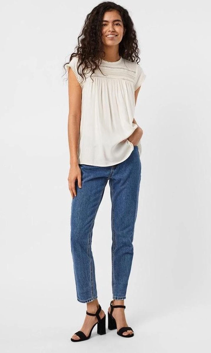 VERO MODA VMDEBBIE PLEAT S/L TOP GA NOOS Dames - Maat M 6 VERO MODA VMDEBBIE PLEAT S/L TOP GA NOOS Dames - Maat M - Afbeelding 6