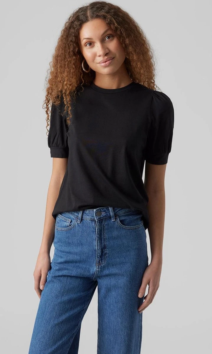 VERO MODA VMKERRY 2/4 O-NECK TOP VMA JRS NOOS Dames T-shirt - Maat M 2 VERO MODA VMKERRY 2/4 O-NECK TOP VMA JRS NOOS Dames T-shirt - Maat M - Afbeelding 2