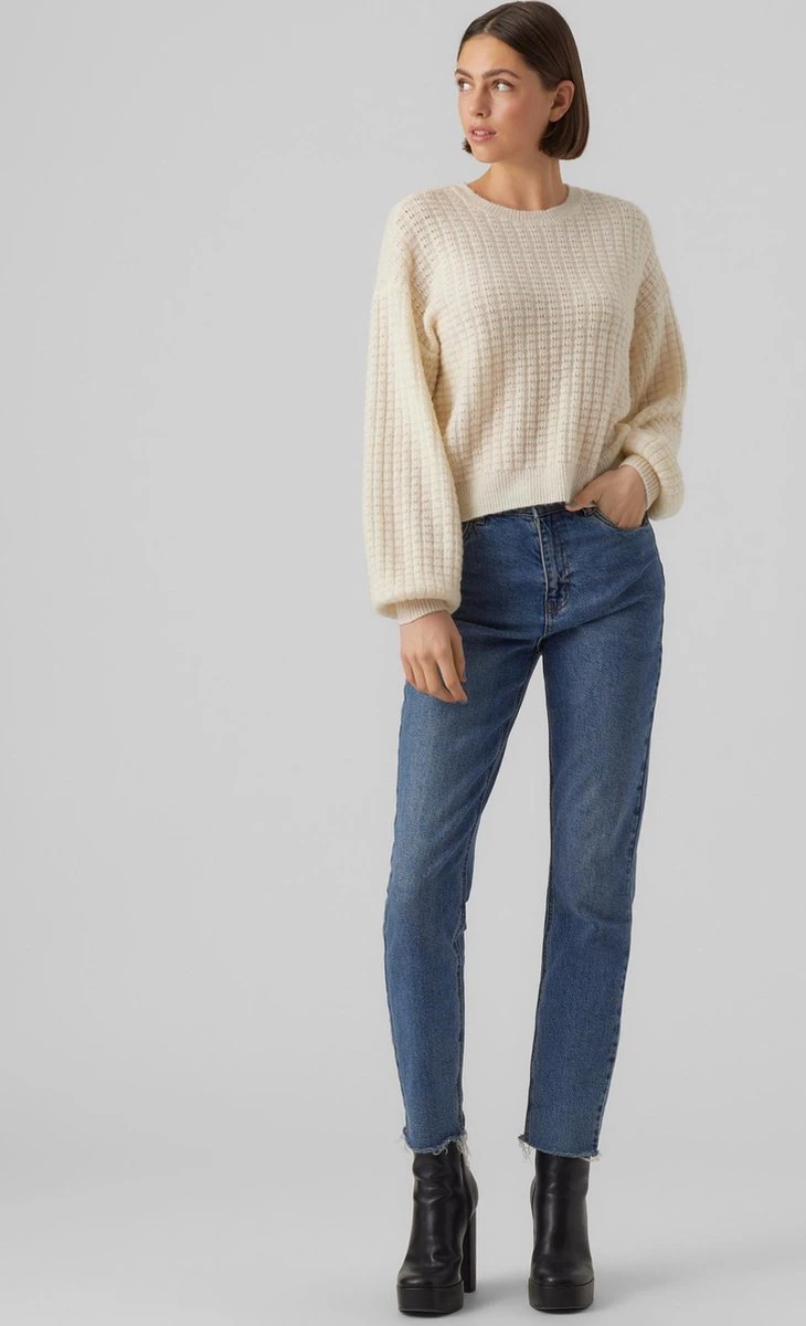 Vero Moda Trui Vmelisa Ls O-neck Pullover Ga Ep 10278939 Birch/w Melange Dames Maat - XL 6 Vero Moda Trui Vmelisa Ls O-neck Pullover Ga Ep 10278939 Birch/w Melange Dames Maat - XL - Afbeelding 6