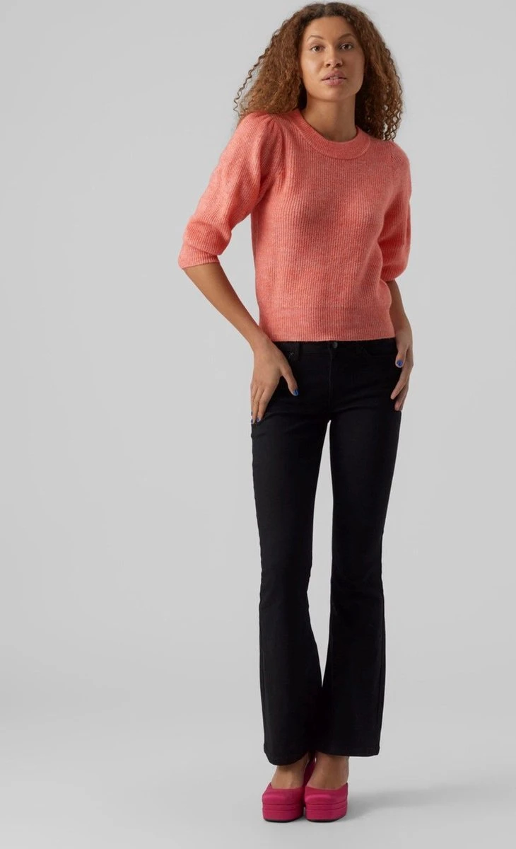 Vero Moda Trui Vmvigga 3/4 Rib Pullover Ga Boo Rep 10277742 Georgia Peach Dames Maat - M 5 Vero Moda Trui Vmvigga 3/4 Rib Pullover Ga Boo Rep 10277742 Georgia Peach Dames Maat - M - Afbeelding 5