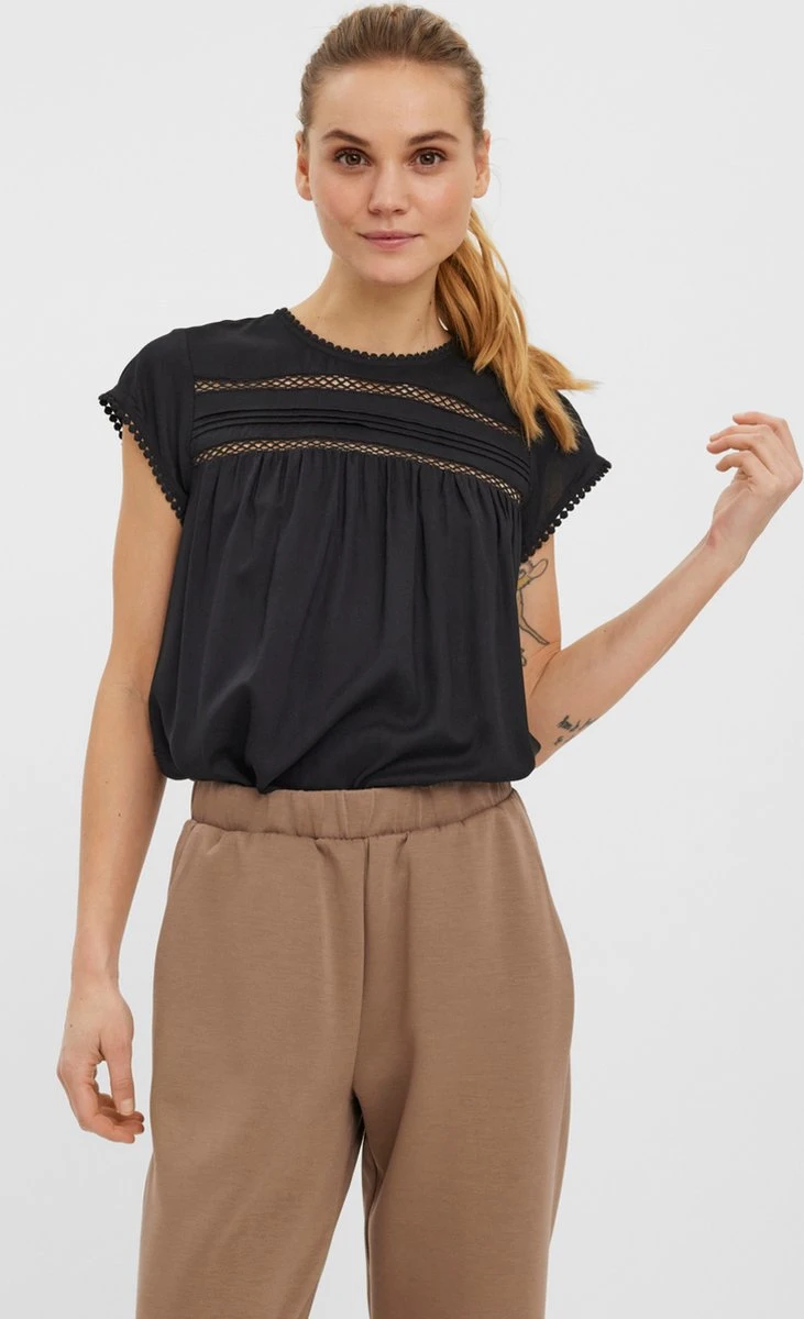 VERO MODA VMDEBBIE PLEAT S/L TOP GA NOOS Dames - Maat L 5 VERO MODA VMDEBBIE PLEAT S/L TOP GA NOOS Dames - Maat L - Afbeelding 5