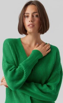 VERO MODA VMLEA LS V-NECK CUFF CARDIGAN NOOS Dames Vest - Maat XL -Vero Moda 735x1200 1