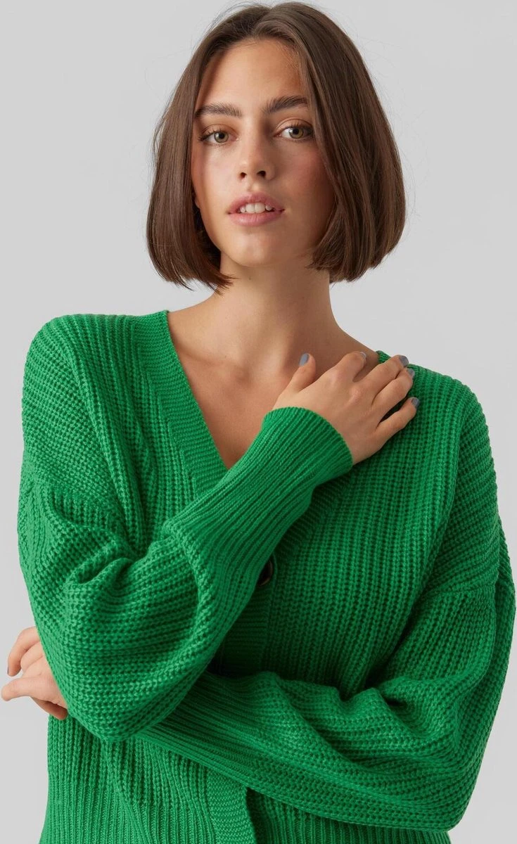 VERO MODA VMLEA LS V-NECK CUFF CARDIGAN NOOS Dames Vest - Maat XXL 4 VERO MODA VMLEA LS V-NECK CUFF CARDIGAN NOOS Dames Vest - Maat XXL - Afbeelding 4