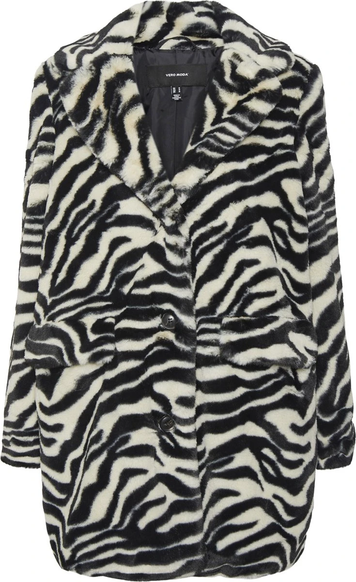 Vero Moda Curve Vero Moda Jas VMROME Fake Fur 1 Vero Moda Curve Vero Moda Jas VMROME Fake Fur