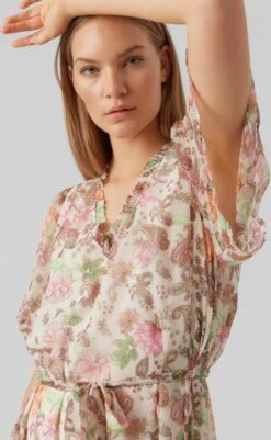 VERO MODA VMSILO SS 7/8 DRESS WVN BTQ Dames Jurk - Maat XS -Vero Moda 740x1200