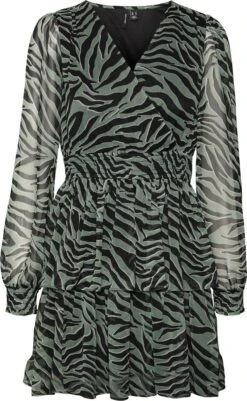 VERO MODA VMKAYA FALL LS SHORT SMOCK DRESS WVN Dames Jurk - Maat M