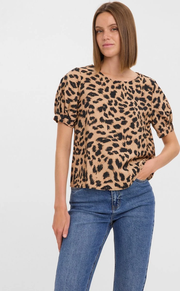 VERO MODA VMANEA SS TOP WVN Dames Top - Maat L