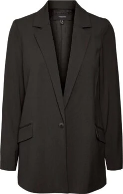 Vero Moda Blazer Vmlistakia Ls Solid Blazer Boo 10279719 Black Dames Maat - M