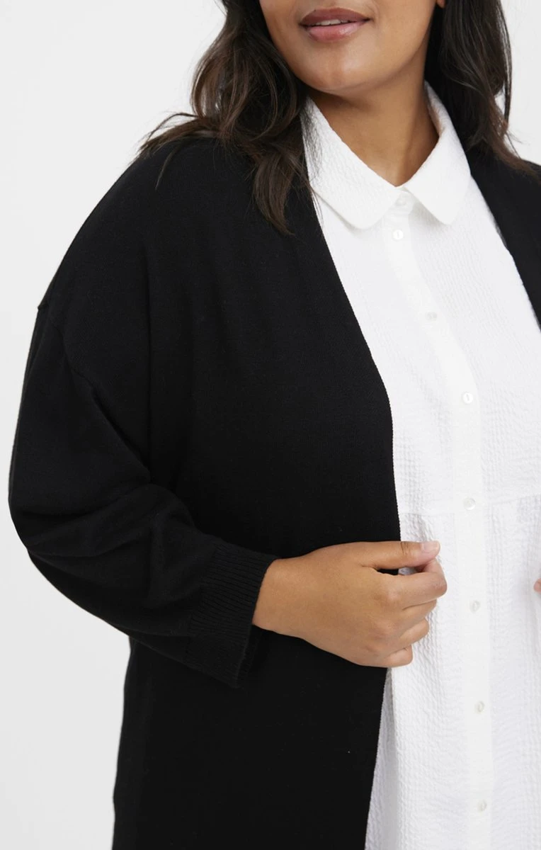 Vero Moda Curve VMUZURI LONG KNIT CARDIGAN VMA CURVE 2 Vero Moda Curve VMUZURI LONG KNIT CARDIGAN VMA CURVE - Afbeelding 2