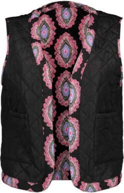 Vero Moda Vest Vmmaya Boho Vest Exp 10290892 Black/pink Yarro Dames Maat - L -Vero Moda 767x1200 1