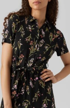 VERO MODA VMEASY S/S LONG SHIRT DRESS R1 WVN GA Dames - Maat XL -Vero Moda 780x1200 4