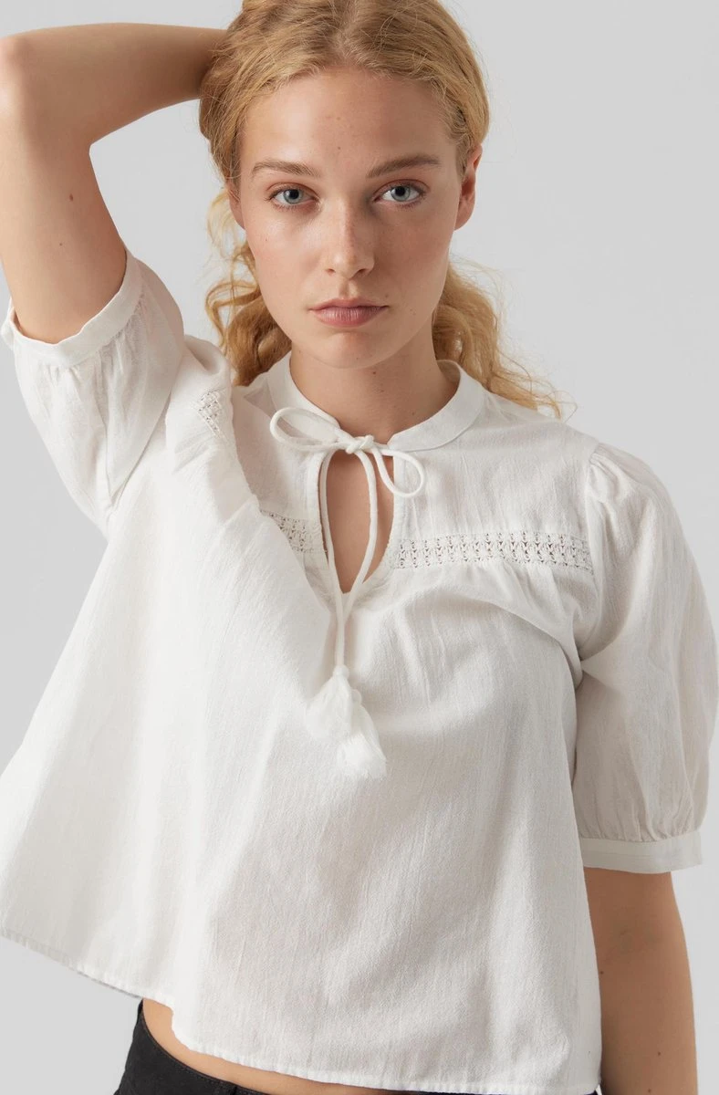 VERO MODA VMPRETTY 2/4 TOP Dames Top - Maat M 4 VERO MODA VMPRETTY 2/4 TOP Dames Top - Maat M - Afbeelding 4