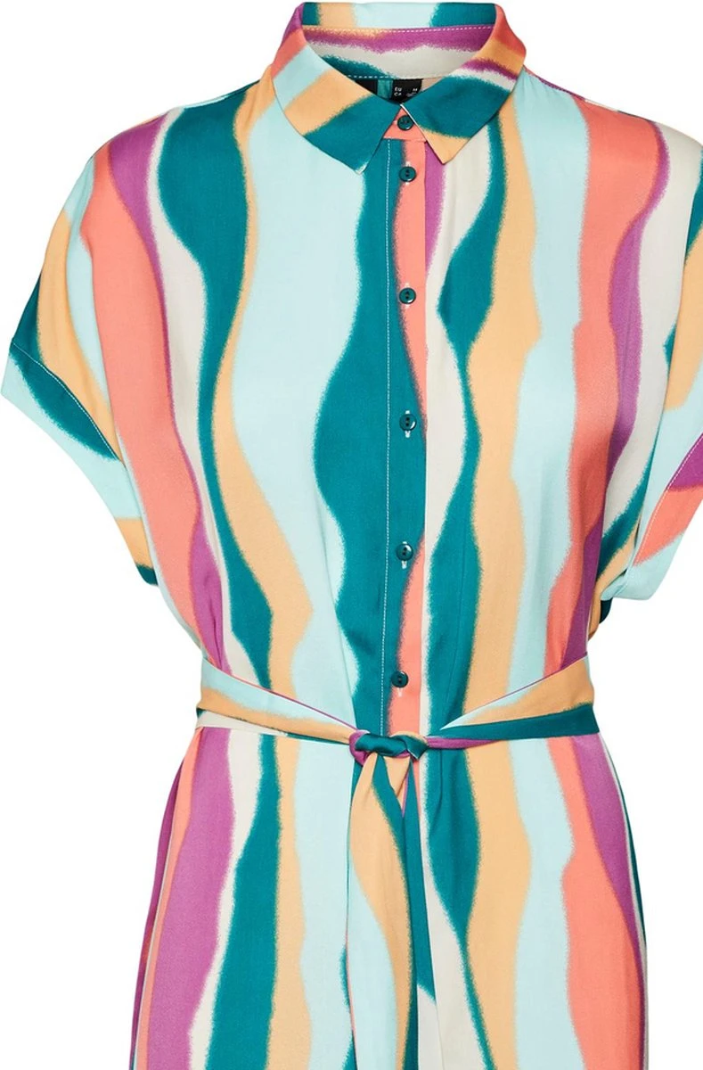 Vero Moda Jurk Vmtanya Cap Sleeve Abk Dress Wvn Lc 10291465 Everglade/tanya Dames Maat - XL 2 Vero Moda Jurk Vmtanya Cap Sleeve Abk Dress Wvn Lc 10291465 Everglade/tanya Dames Maat - XL - Afbeelding 2