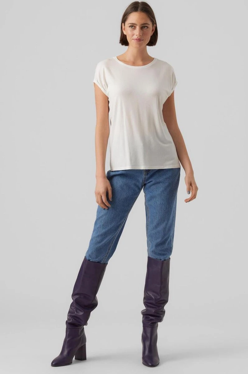 VERO MODA VMAVA PLAIN SS TOP GAJRS NOOS Dames T-shirt - Maat XXL 5 VERO MODA VMAVA PLAIN SS TOP GAJRS NOOS Dames T-shirt - Maat XXL - Afbeelding 5