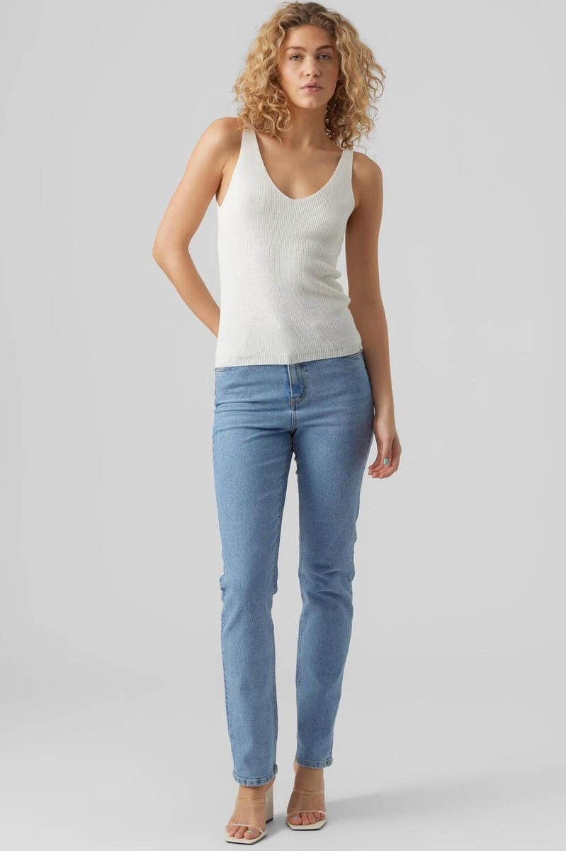 Vero Moda Top Vmnewlex Sun Sl Top Ga Noos 10281877 Snow White Dames Maat - S 4 Vero Moda Top Vmnewlex Sun Sl Top Ga Noos 10281877 Snow White Dames Maat - S - Afbeelding 4